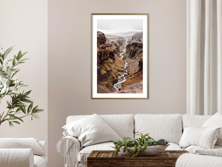 Wall Poster River of Time - landscape of a river amidst rocky mountains against a clear sky 130237 additionalImage 15