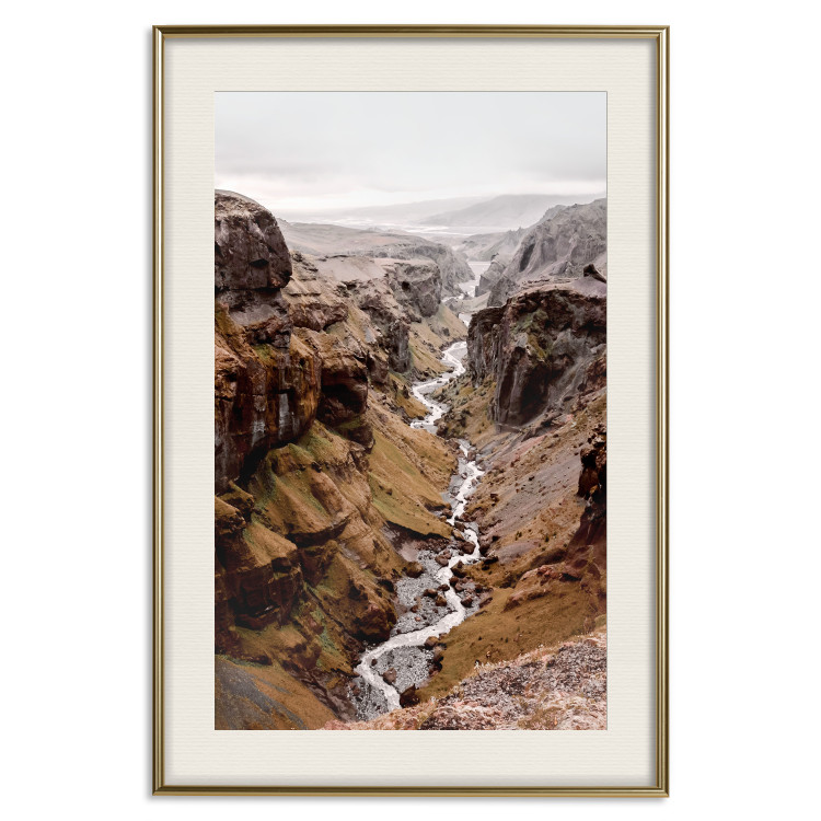 Wall Poster River of Time - landscape of a river amidst rocky mountains against a clear sky 130237 additionalImage 20