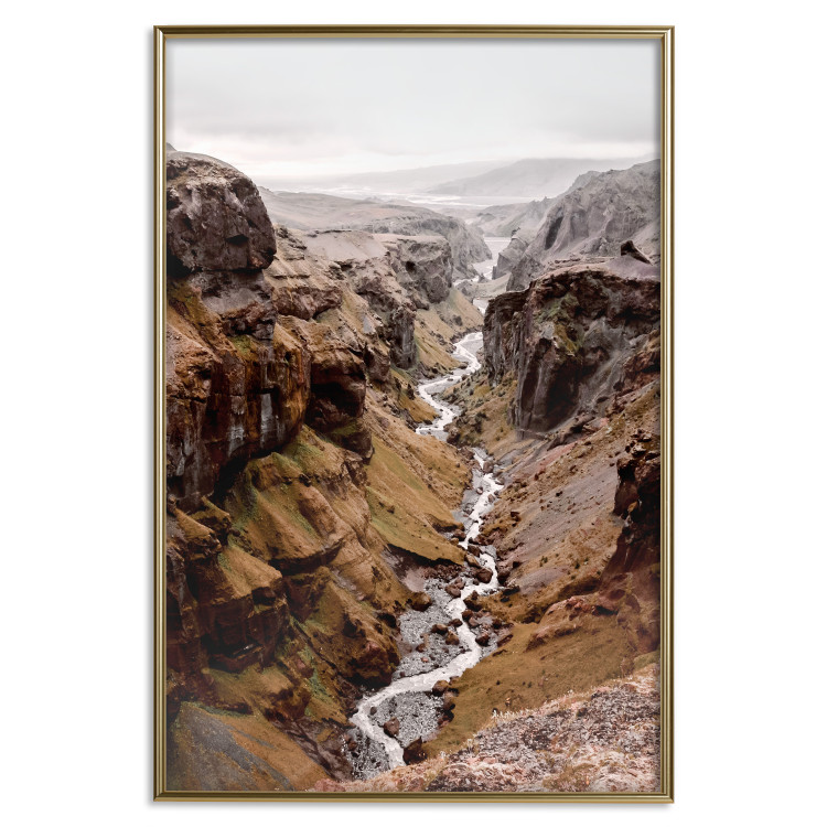 Wall Poster River of Time - landscape of a river amidst rocky mountains against a clear sky 130237 additionalImage 21