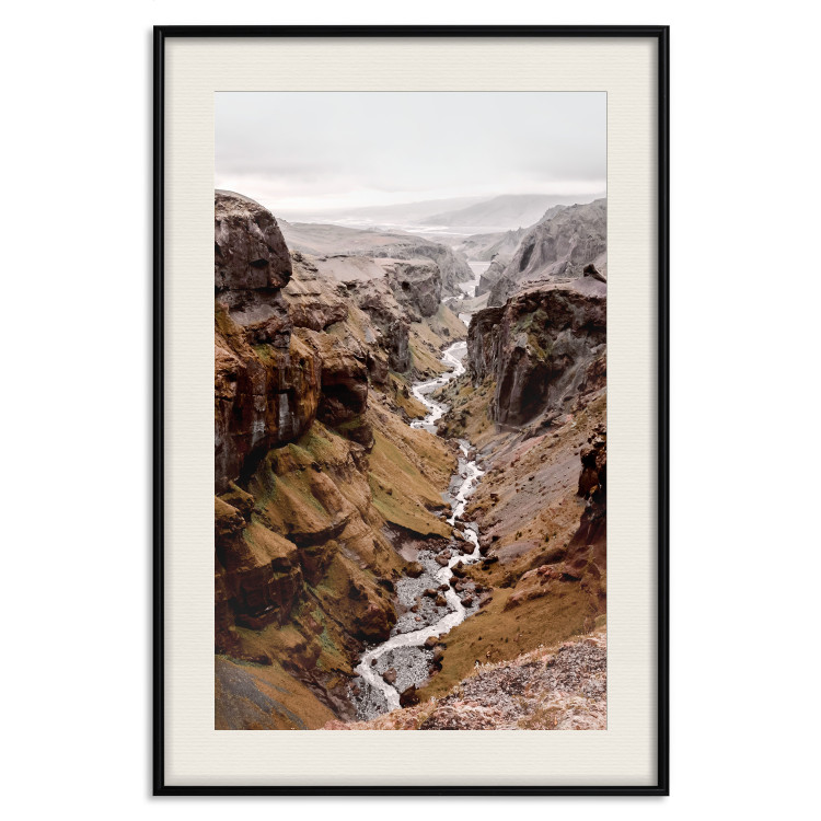 Wall Poster River of Time - landscape of a river amidst rocky mountains against a clear sky 130237 additionalImage 19