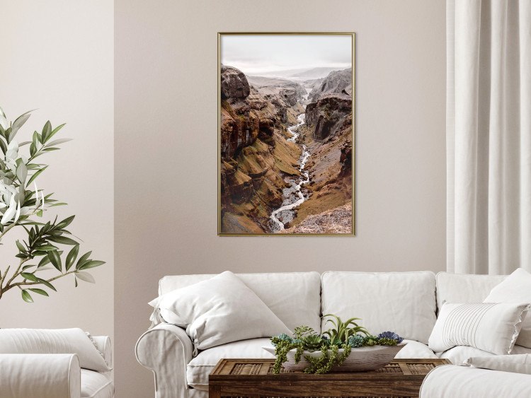 Wall Poster River of Time - landscape of a river amidst rocky mountains against a clear sky 130237 additionalImage 7