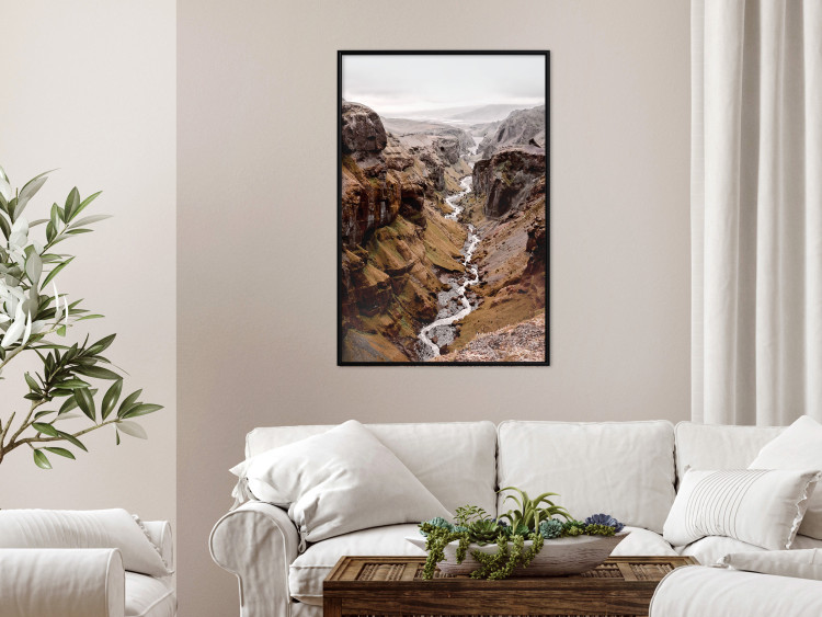 Wall Poster River of Time - landscape of a river amidst rocky mountains against a clear sky 130237 additionalImage 6