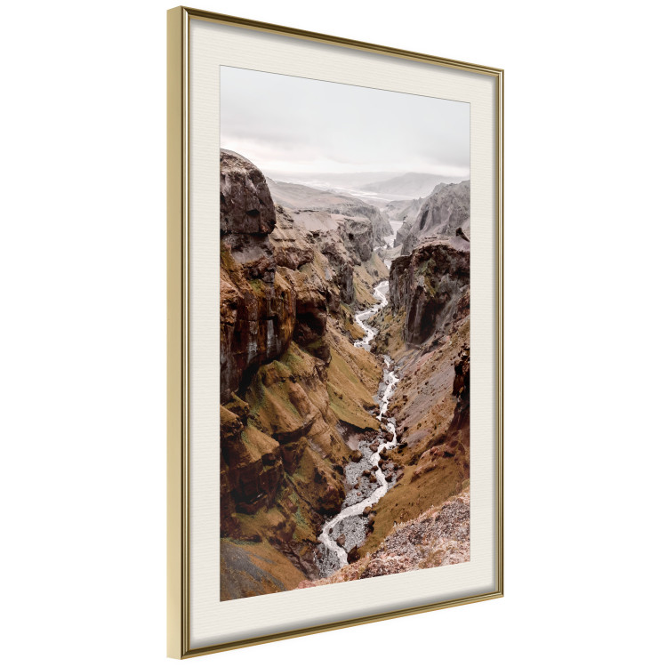 Wall Poster River of Time - landscape of a river amidst rocky mountains against a clear sky 130237 additionalImage 3
