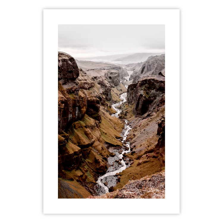 Wall Poster River of Time - landscape of a river amidst rocky mountains against a clear sky 130237 additionalImage 25