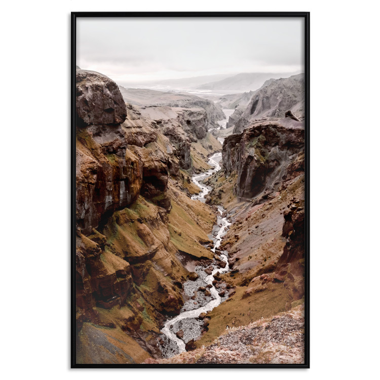 Wall Poster River of Time - landscape of a river amidst rocky mountains against a clear sky 130237 additionalImage 18