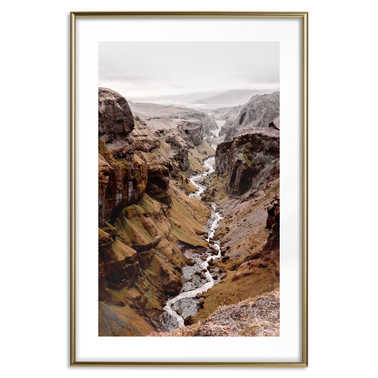 Wall Poster River of Time - landscape of a river amidst rocky mountains against a clear sky 130237 additionalImage 16