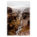 Wall Poster River of Time - landscape of a river amidst rocky mountains against a clear sky 130237