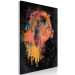 Canvas Art Print Lion's Moods (1-piece) Vertical - abstract colorful animal 130437 additionalThumb 2
