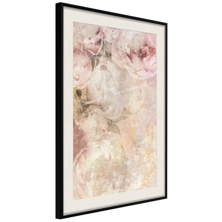 Poster Late Summer - warm floral composition with pink peony flowers 136037 additionalImage 18