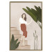 Poster Beautiful Stranger - a beautiful woman descending stairs among plants 136537 additionalThumb 9