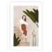 Poster Beautiful Stranger - a beautiful woman descending stairs among plants 136537 additionalThumb 11
