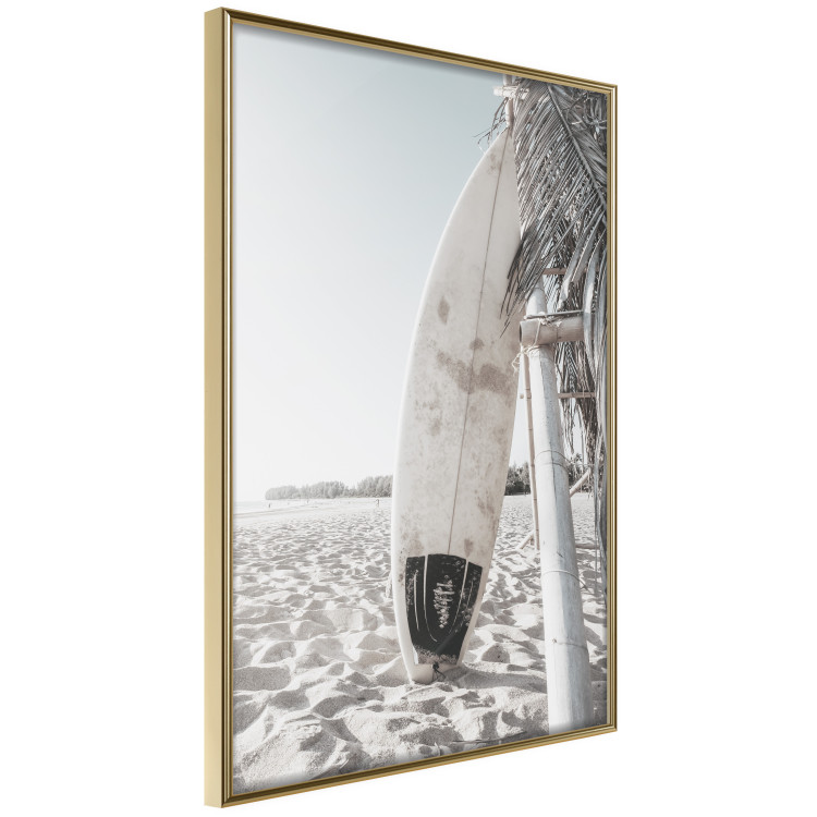 Poster Surfboard - summer landscape of a sandy beach against the sky 137837 additionalImage 10