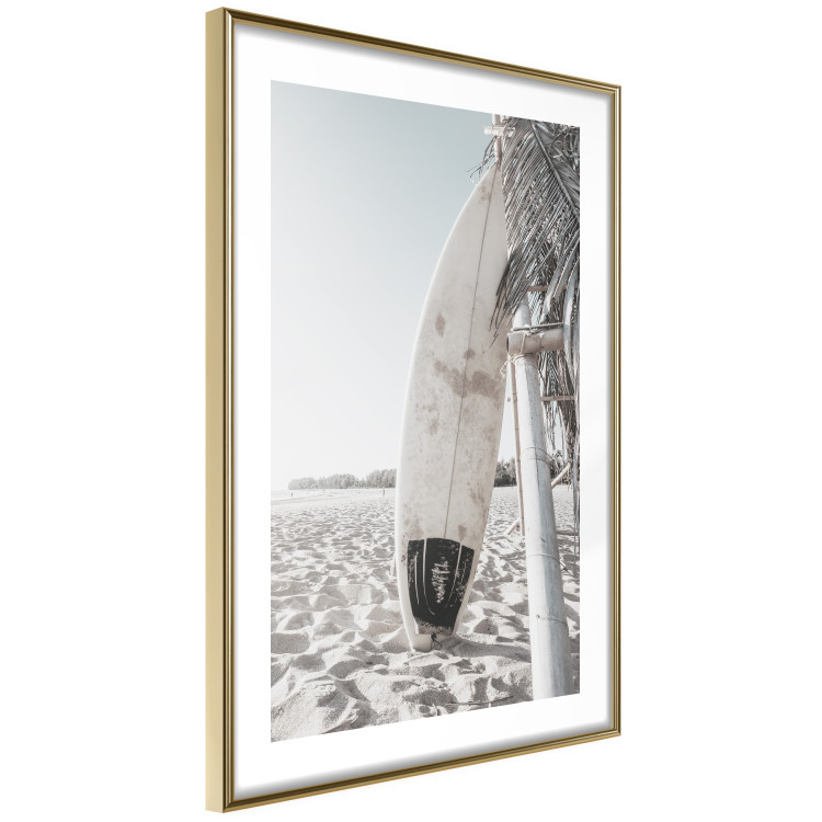 Poster Surfboard - summer landscape of a sandy beach against the sky 137837 additionalImage 6