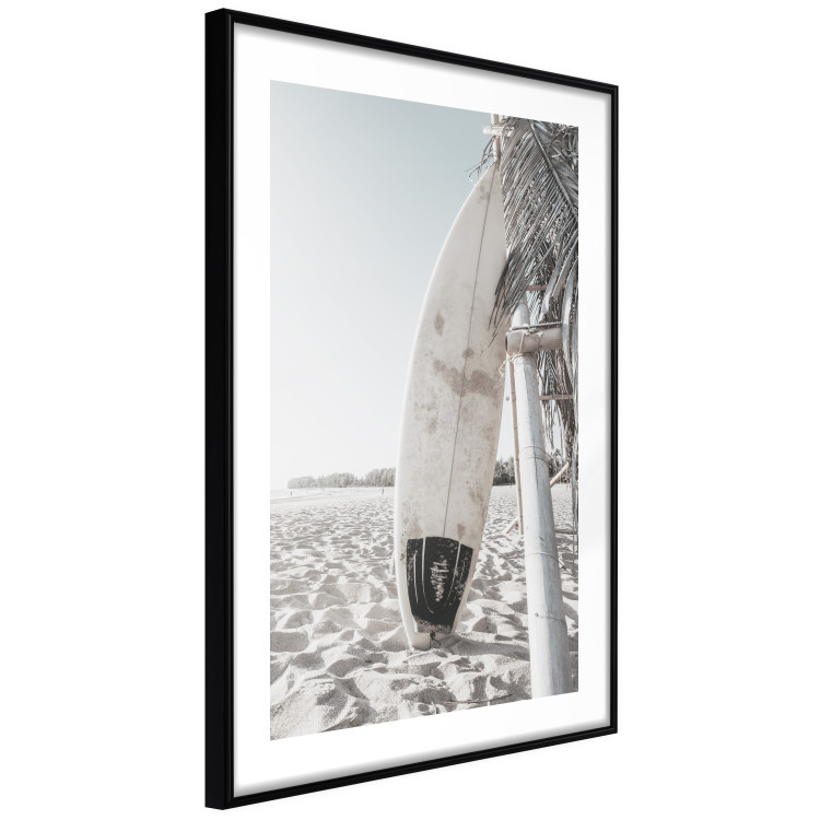 Poster Surfboard - summer landscape of a sandy beach against the sky 137837 additionalImage 5