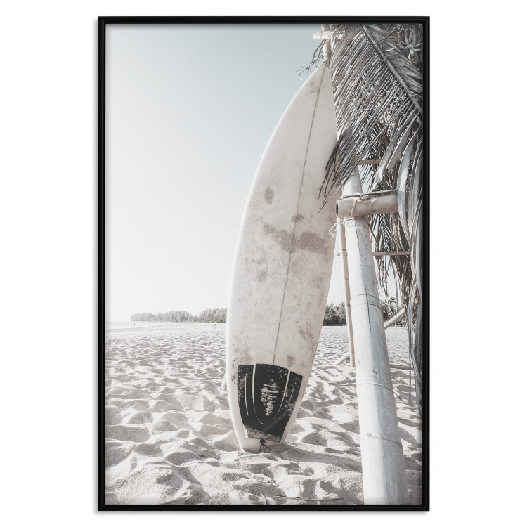Poster Surfboard - summer landscape of a sandy beach against the sky 137837 additionalImage 12