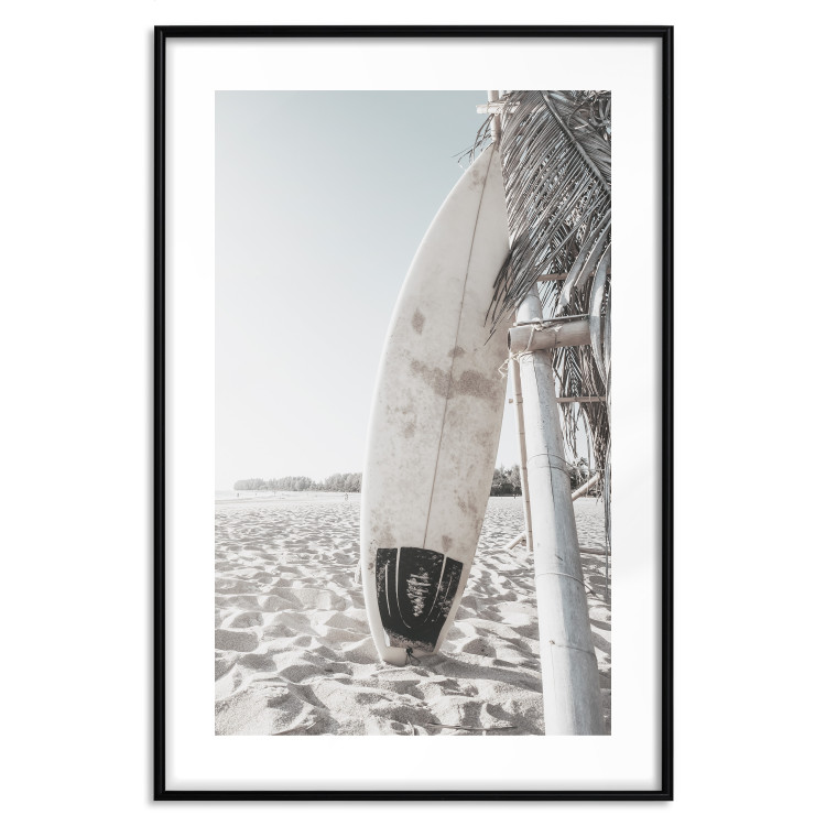 Poster Surfboard - summer landscape of a sandy beach against the sky 137837 additionalImage 14