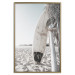 Poster Surfboard - summer landscape of a sandy beach against the sky 137837 additionalThumb 9