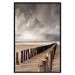 Wall Poster Perspective of Hope - beach landscape with poles against dark clouds 138037 additionalThumb 20