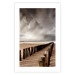 Wall Poster Perspective of Hope - beach landscape with poles against dark clouds 138037 additionalThumb 18