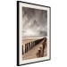 Wall Poster Perspective of Hope - beach landscape with poles against dark clouds 138037 additionalThumb 8