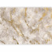 Photo Wallpaper Beige abstract - beige marble background with golden patterns 138537 additionalThumb 1