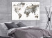 Canvas Between the Lines (1-piece) Wide - world map and abstraction 143137 additionalThumb 3