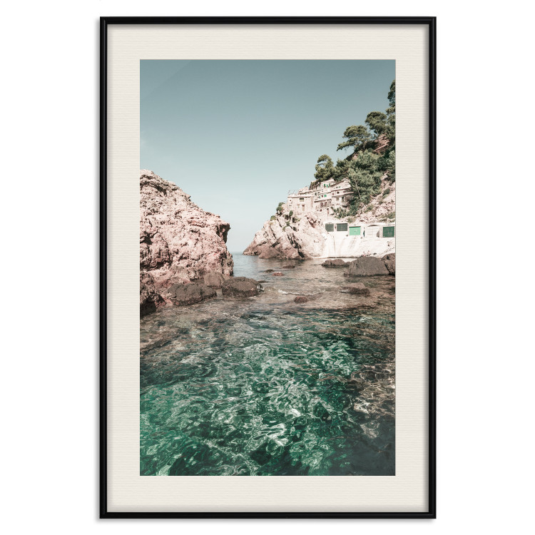 Poster Rocks in the Balearic Islands - Seascape With Houses in the Background 145337 additionalImage 23