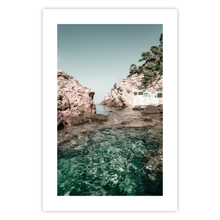 Poster Rocks in the Balearic Islands - Seascape With Houses in the Background 145337 additionalImage 20