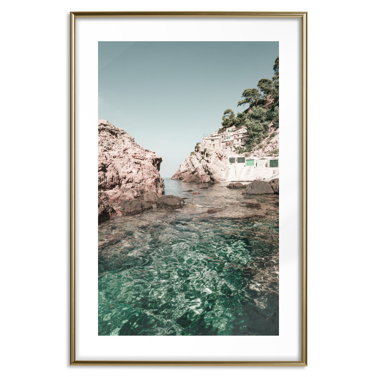 Poster Rocks in the Balearic Islands - Seascape With Houses in the Background 145337 additionalImage 22