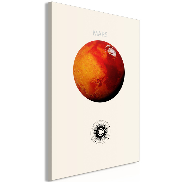 Canvas Print Red Planet - Mars and Abstract Composition With the Solar System 146237 additionalImage 2