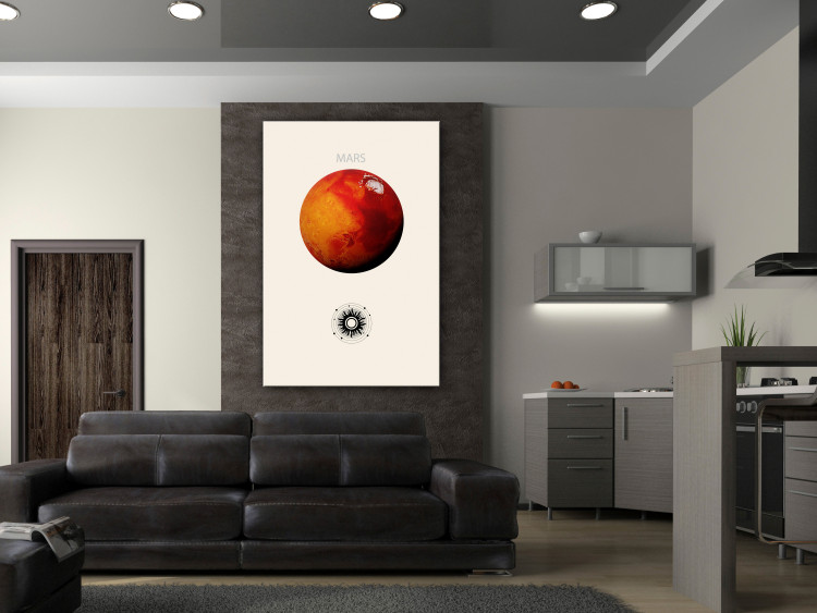 Canvas Print Red Planet - Mars and Abstract Composition With the Solar System 146237 additionalImage 3