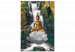 Paint by number Levitating Buddha - Meditating Figure in Front of a Waterfall and a Forest 146537 additionalThumb 4