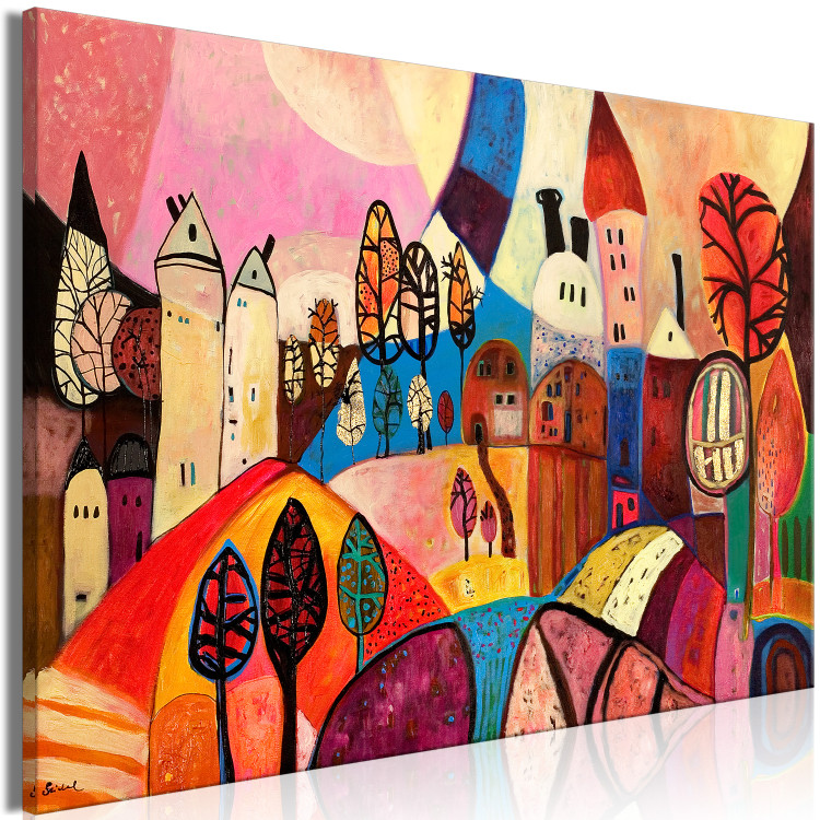 Large canvas print Colorful Village [Large Format] 150937 additionalImage 3