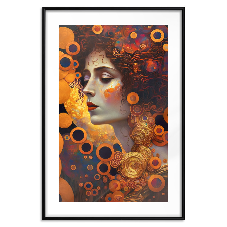 Wall Poster A Pensive Woman - A Portrait Inspired by the Works of Gustav Klimt 151137 additionalImage 19