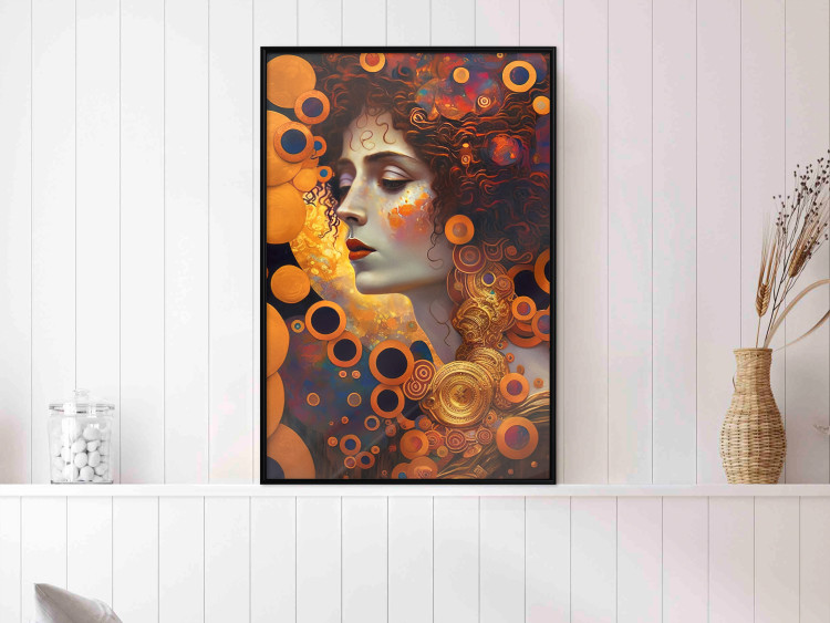 Wall Poster A Pensive Woman - A Portrait Inspired by the Works of Gustav Klimt 151137 additionalImage 12