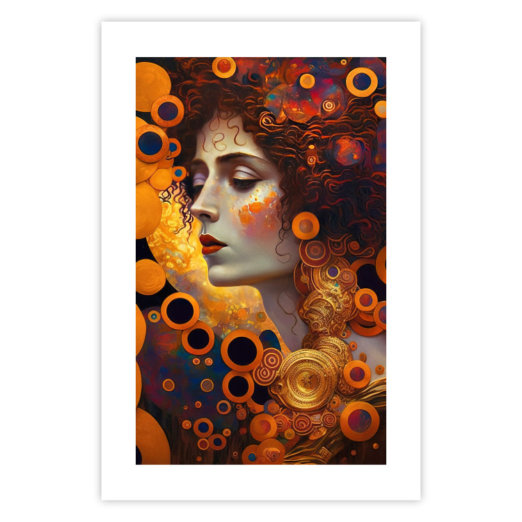 Wall Poster A Pensive Woman - A Portrait Inspired by the Works of Gustav Klimt 151137 additionalImage 18