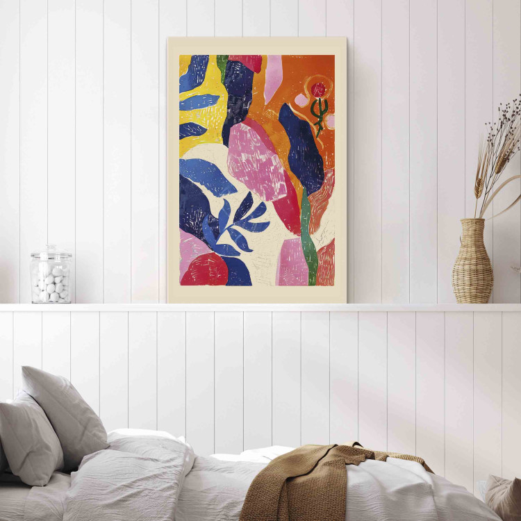 Canvas Colorful Abstraction - A Composition Inspired by the Work of Henri Matisse 159937 additionalImage 3