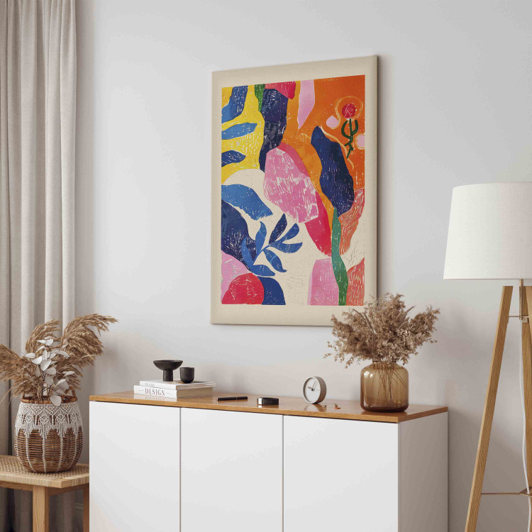 Canvas Colorful Abstraction - A Composition Inspired by the Work of Henri Matisse 159937 additionalImage 10