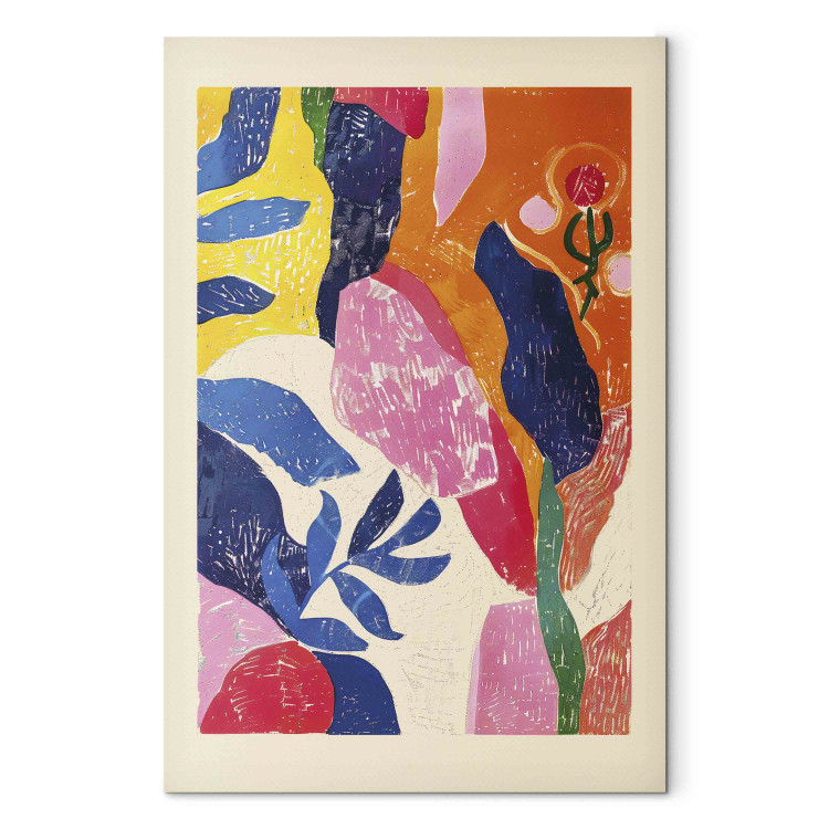 Canvas Colorful Abstraction - A Composition Inspired by the Work of Henri Matisse 159937 additionalImage 7