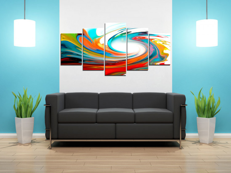 Canvas Print Colorful swirl 55837 additionalImage 3