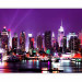 Wall Mural Lights of New York - Cityscape with a Touch of Purple Shades 61537 additionalThumb 1