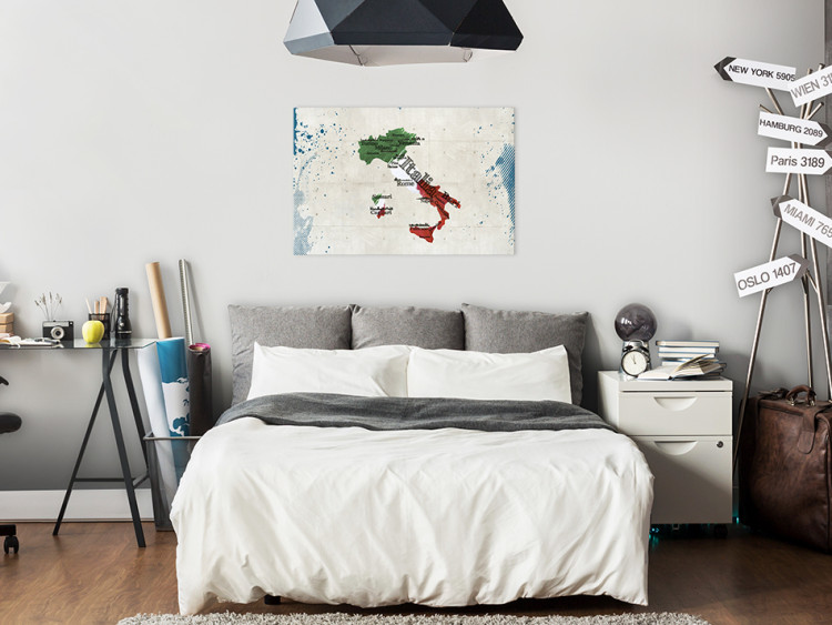 Canvas Print Map: Italy 90237 additionalImage 3