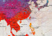 Decorative Pinboard World Map: Rainbow Gradient [Cork Map] 96137 additionalThumb 5