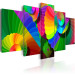 Canvas Art Print Twisted Colors - Abstract Multicolored Illusion of Various Shapes 98137 additionalThumb 2