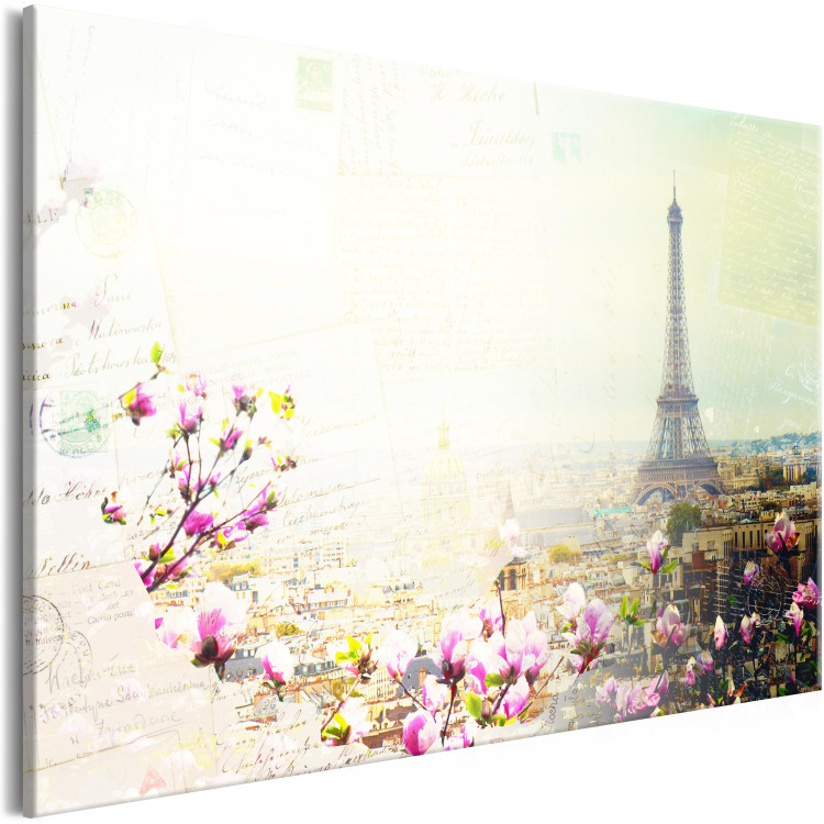 Canvas Print Postcards from Paris (1 Part) Wide 107247 additionalImage 2