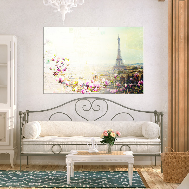 Canvas Print Postcards from Paris (1 Part) Wide 107247 additionalImage 3