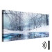 Canvas Harsh Winter (1-part) Wide - River Landscape with White Scenery 108447 additionalThumb 8