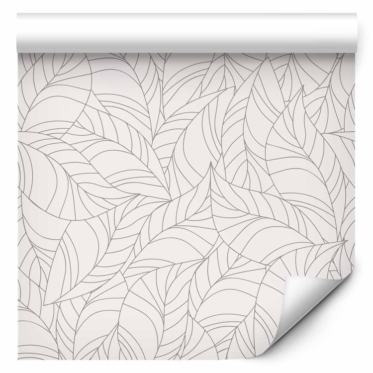 Modern Wallpaper Colourless Leaves 114647 additionalImage 6