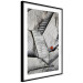 Wall Poster Black and White Leaves - composition with a red leaf among grays 116547 additionalThumb 13