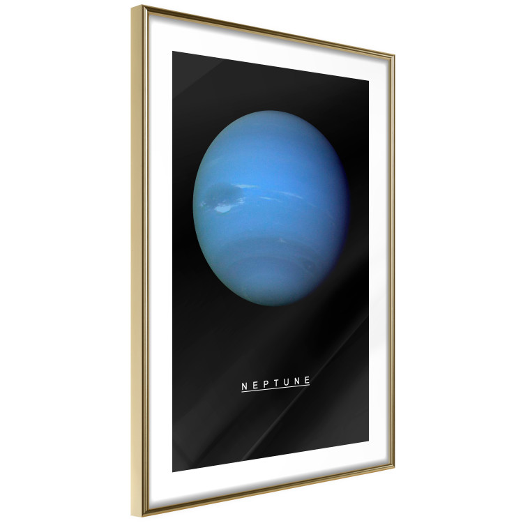 Wall Poster Neptune - blue planet and simple English text against black 116747 additionalImage 6